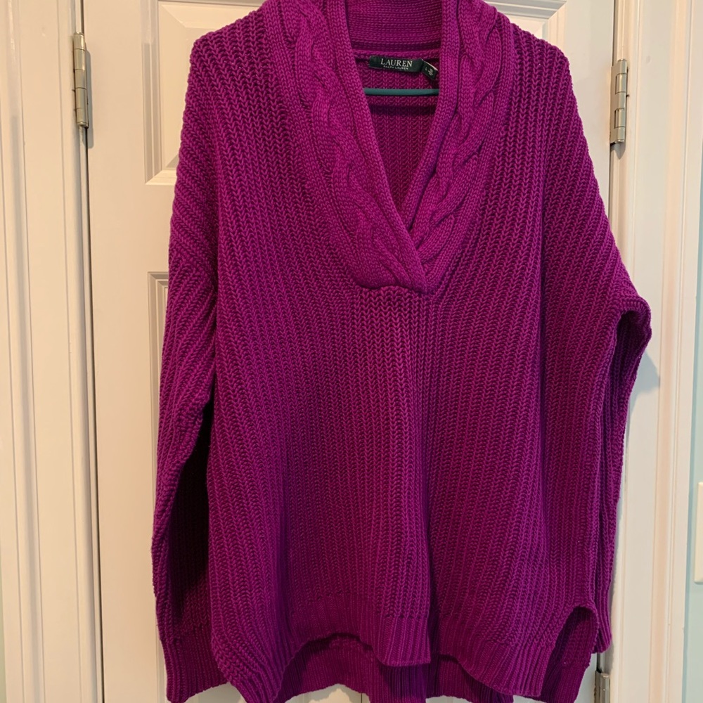 Ralph Lauren Fushsia Sweater size L